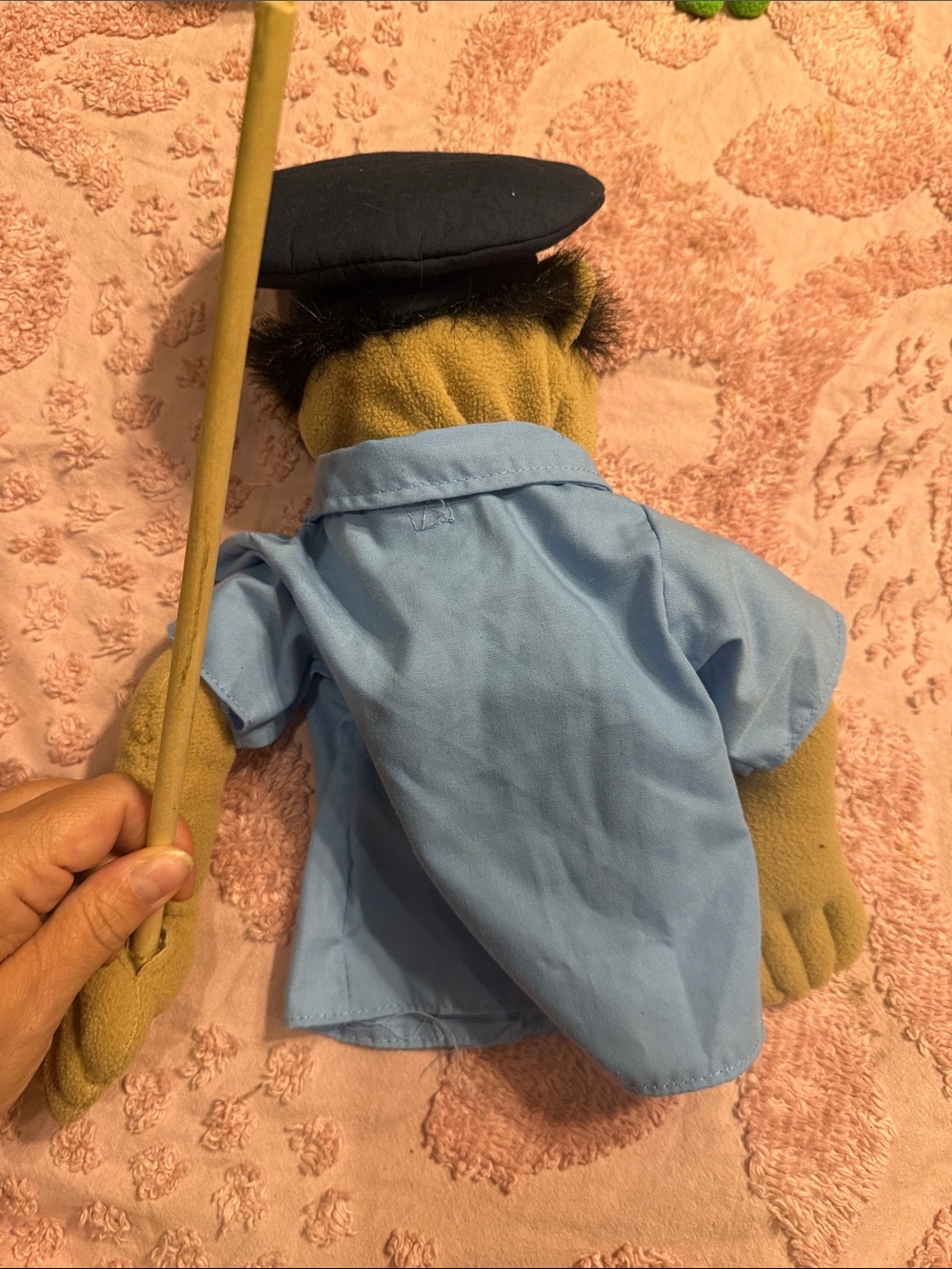 Melissa & Doug Police Puppet Costume - Light Blue Shirt & Navy Hat - Picture 7 of 8